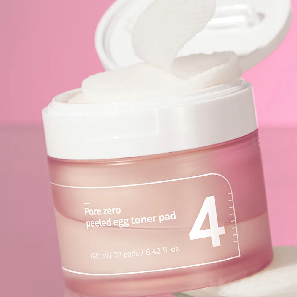 Numbuzin - No.4 Pore Zero Peeled Egg Toner Pads - 70 Pads