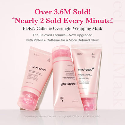 Medicube - PDRN Pink Caffeine Overnight Wrapping Mask - 75ml