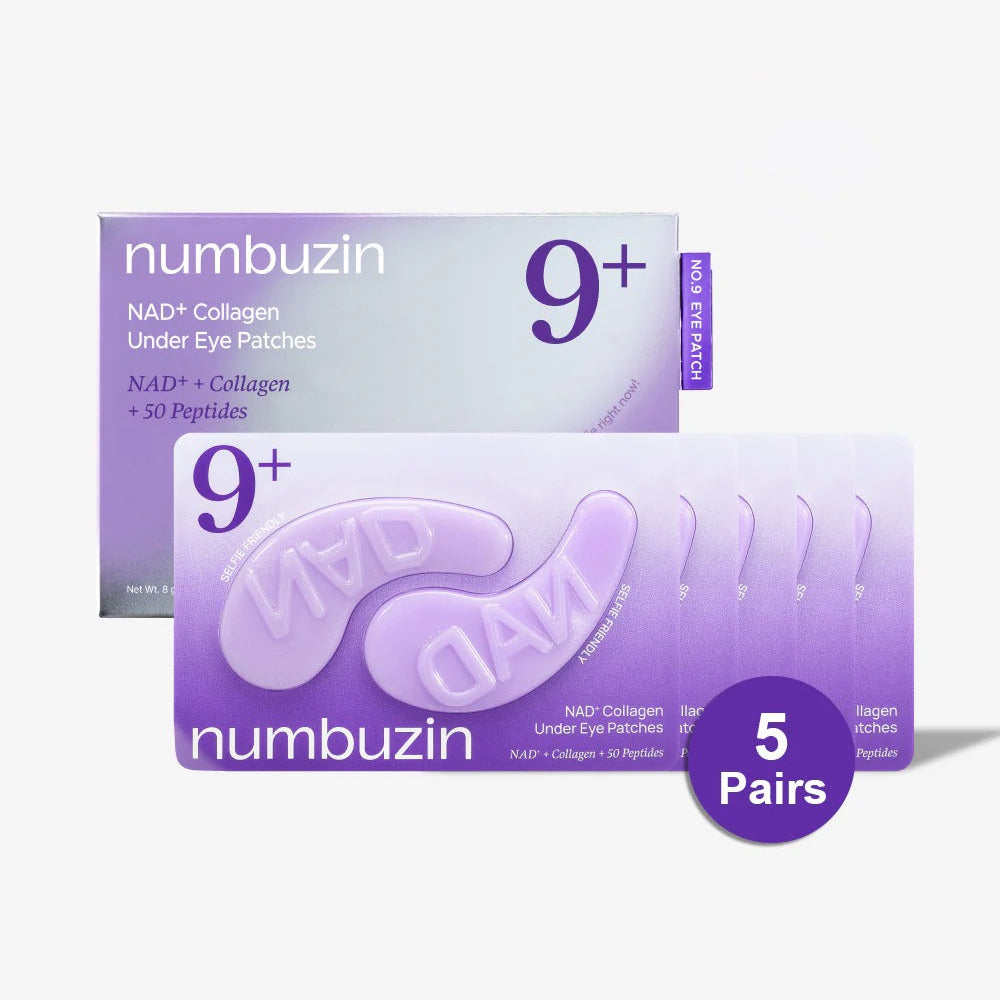 Numbuzin - No.9 NAD + Collagen Under-Eye Patches – 5 Pairs