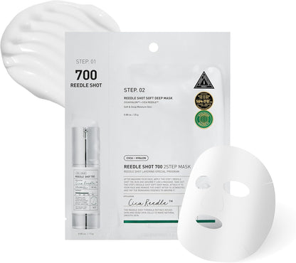 VT Cosmetics - Reedle Shot 700 2-Step Mask – Micro-Spicule Ampoule + Hydrating Sheet Mask (1.5 g + 25 g)