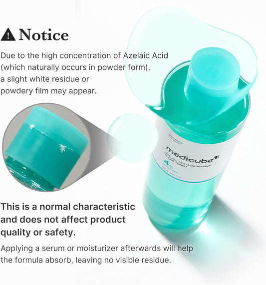 Medicube - Azelaic Acid Niacinamide Clarifying Toner - 250ml