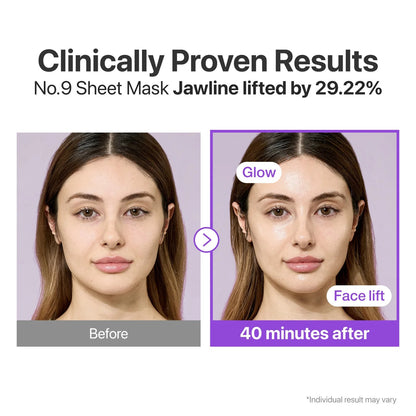 Numbuzin - No.9 NAD+ BIO Lifting-sil Full Face Mask - 1 Sheet