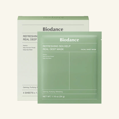 Biodance - Refreshing Sea Kelp Real Deep Mask - 4 Pack