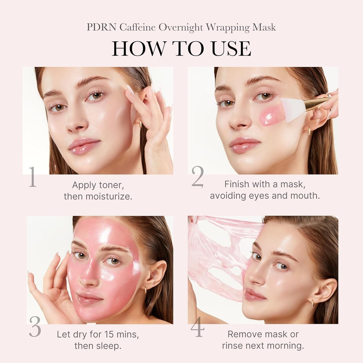 Medicube - PDRN Pink Caffeine Overnight Wrapping Mask - 75ml