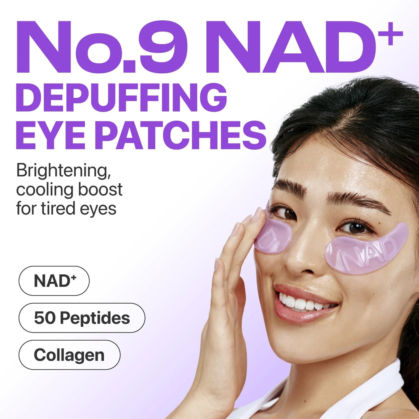Numbuzin - No.9 NAD + Collagen Under-Eye Patches – 5 Pairs