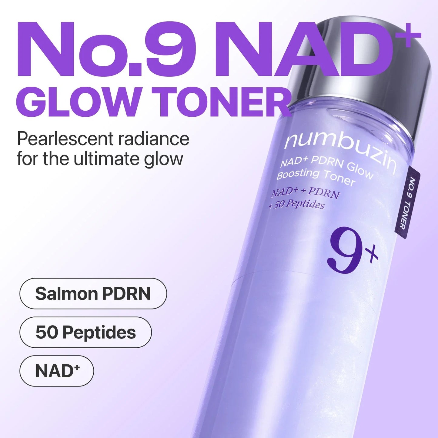 Numbuzin - No.9 NAD+ PDRN Glow Boosting Toner - 150ml