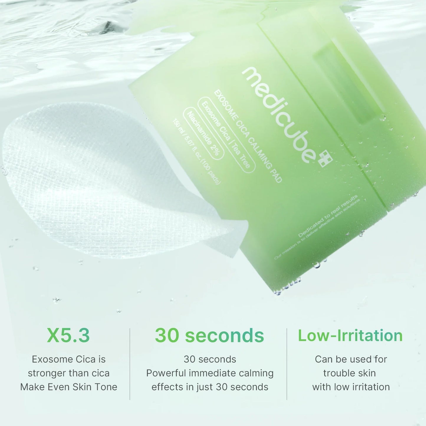 Medicube - Exosome Cica Calming Toner Pads  100 Pads