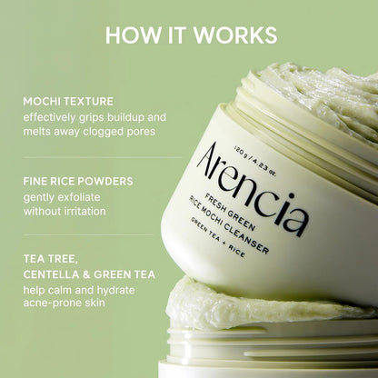 Arencia - Fresh Green Rice Mochi Cleanser - 120g