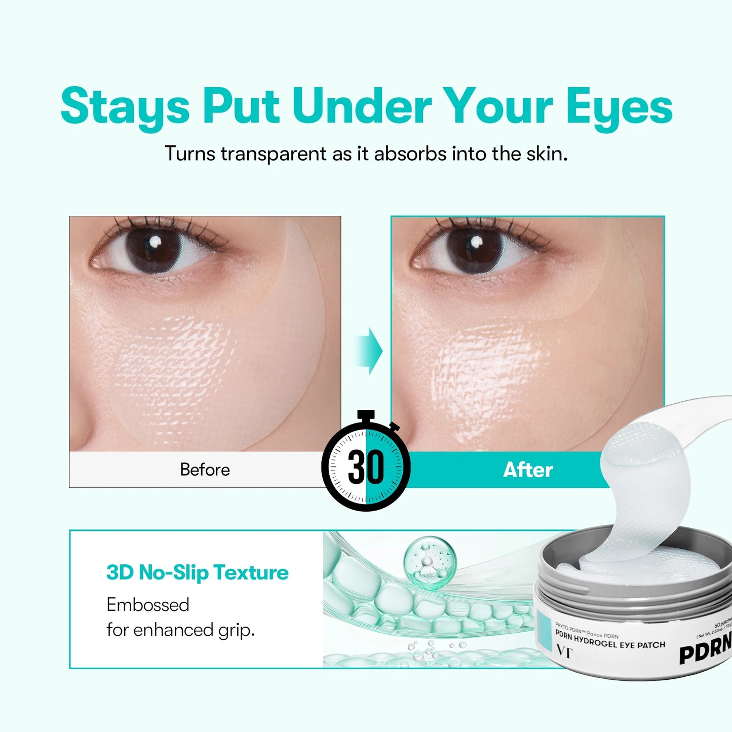 VT Cosmetics - PDRN Hydrogel Eye Patch - 60 Patches