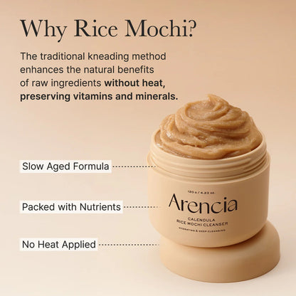 Arencia - Calendula Rice Mochi Cleanser - 120g