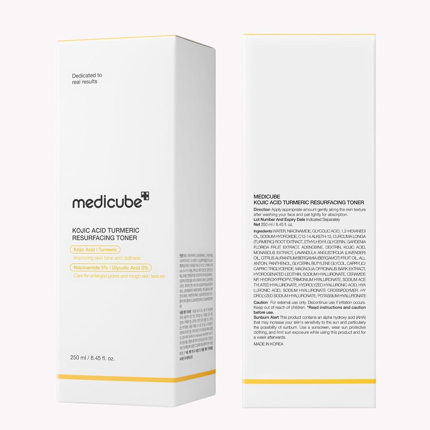 Medicube - Kojic Acid Turmeric Resurfacing Toner - 250ml