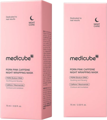 Medicube - PDRN Pink Caffeine Overnight Wrapping Mask - 75ml