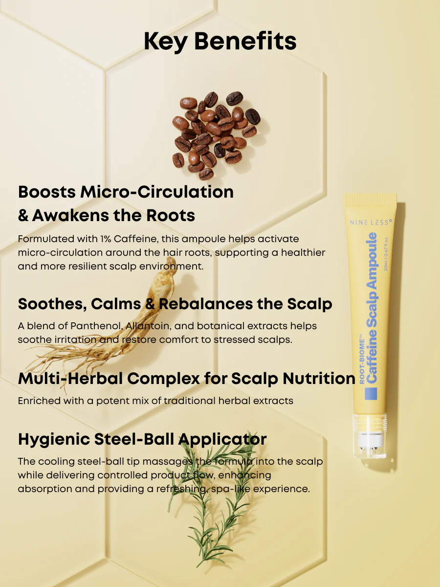 Nineless - Root-Biome Caffeine Scalp Ampoule - 20ml