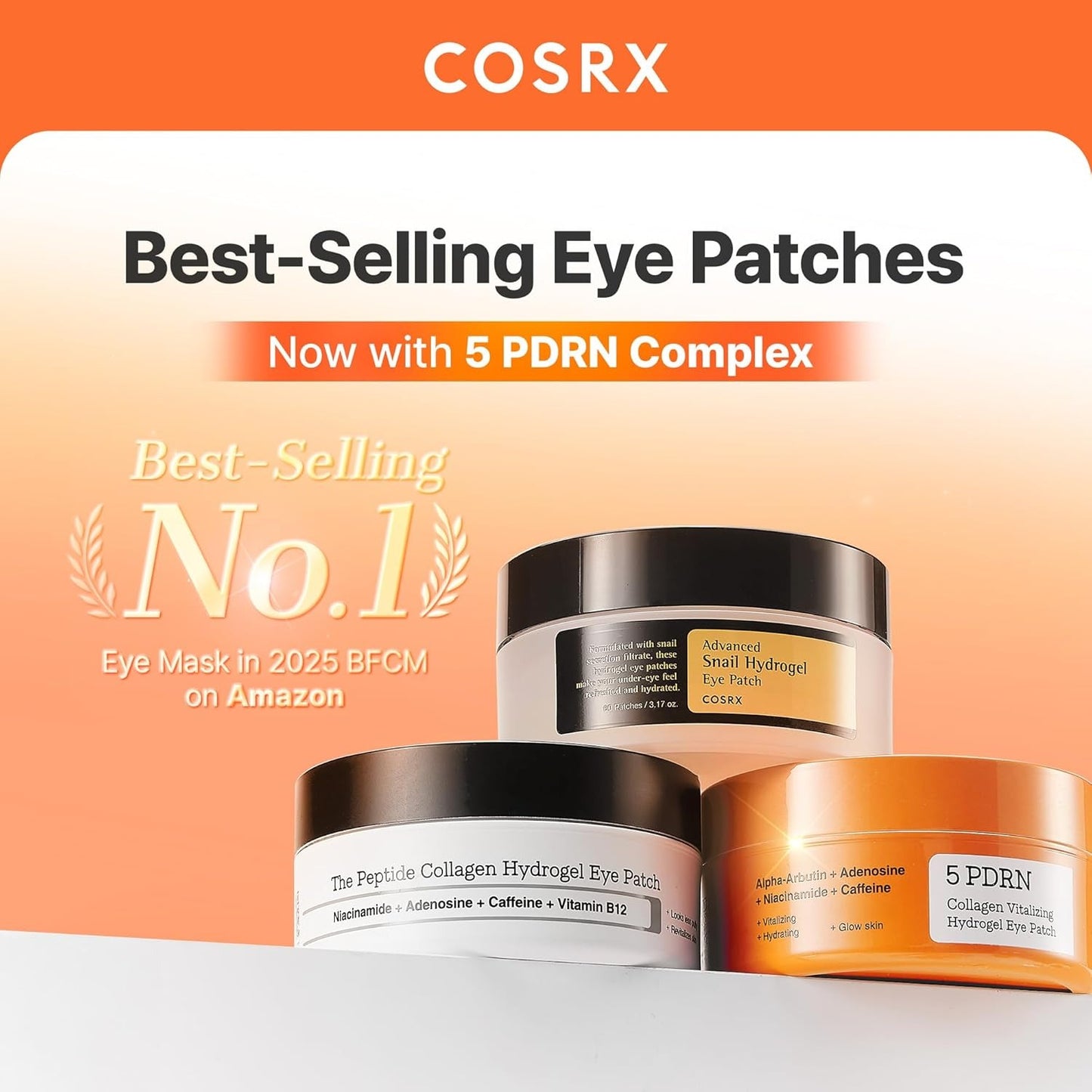 COSRX - 5 PDRN Collagen Vitalizing Hydrogel Eye Patch - 60 Patches