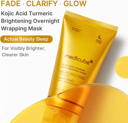 Medicube - Kojic Acid Turmeric Overnight Wrapping Mask - 75ml
