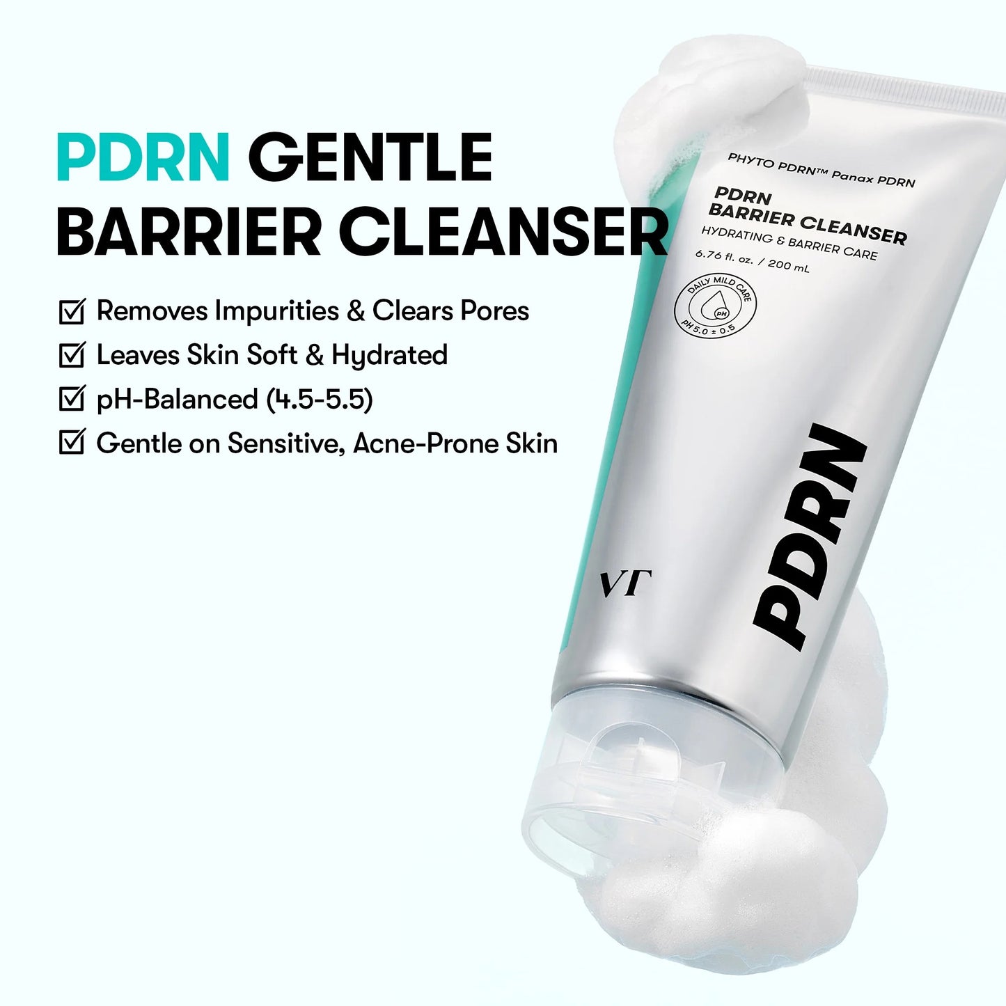 VT Cosmetics - PDRN Barrier Cleanser - 200ml