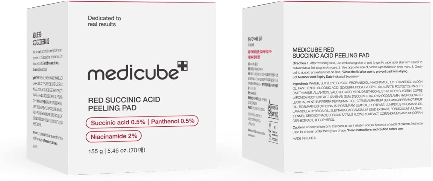 Medicube - Red Succinic Acid Peeling Pad - 70 Pads