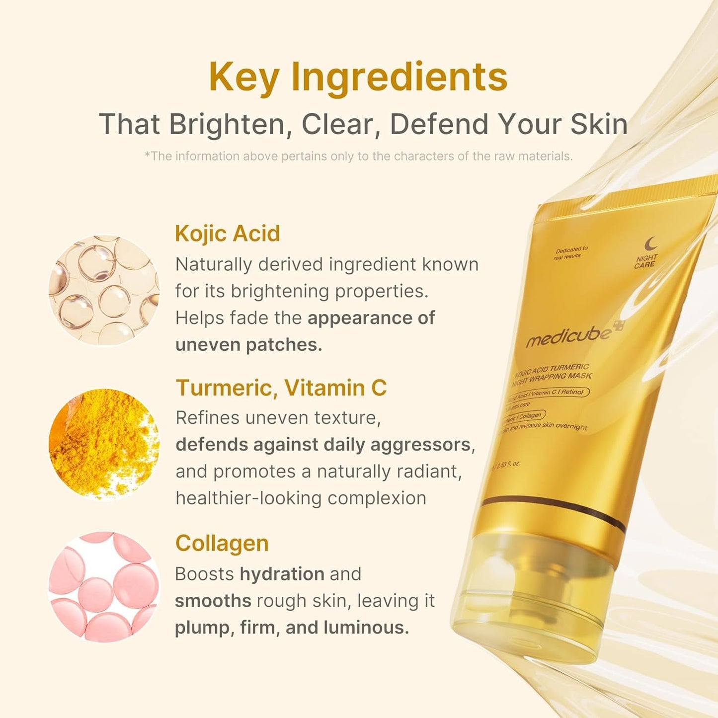 Medicube - Kojic Acid Turmeric Overnight Wrapping Mask - 75ml