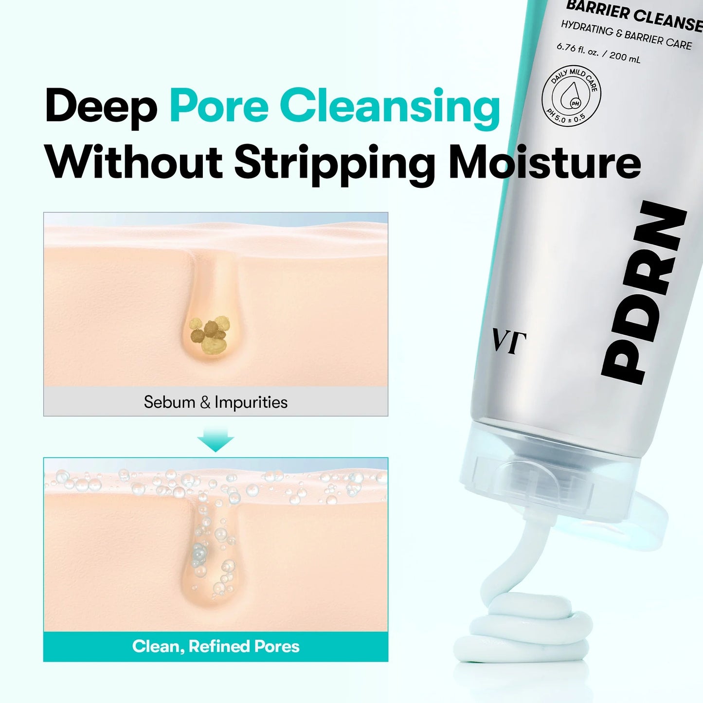 VT Cosmetics - PDRN Barrier Cleanser - 200ml