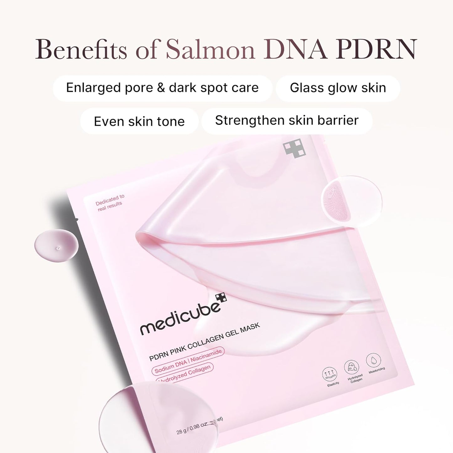 Medicube - PDRN Pink Collagen Gel Mask Set - 4 Pack