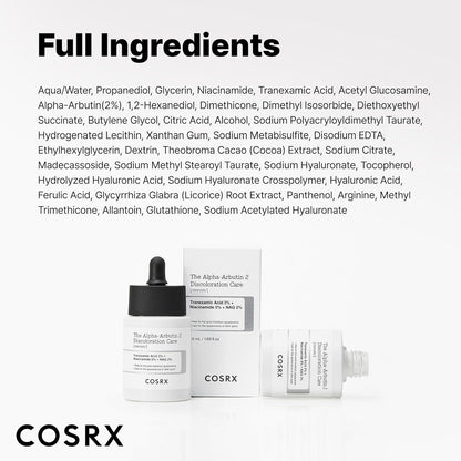 COSRX - The Alpha-Arbutin 2 Discoloration Care Serum - 50ml