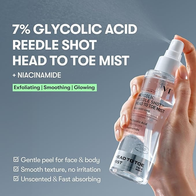 VT Cosmetics - Glycolic Acid Reedle Shot Head-to-Toe Mist - 120ml