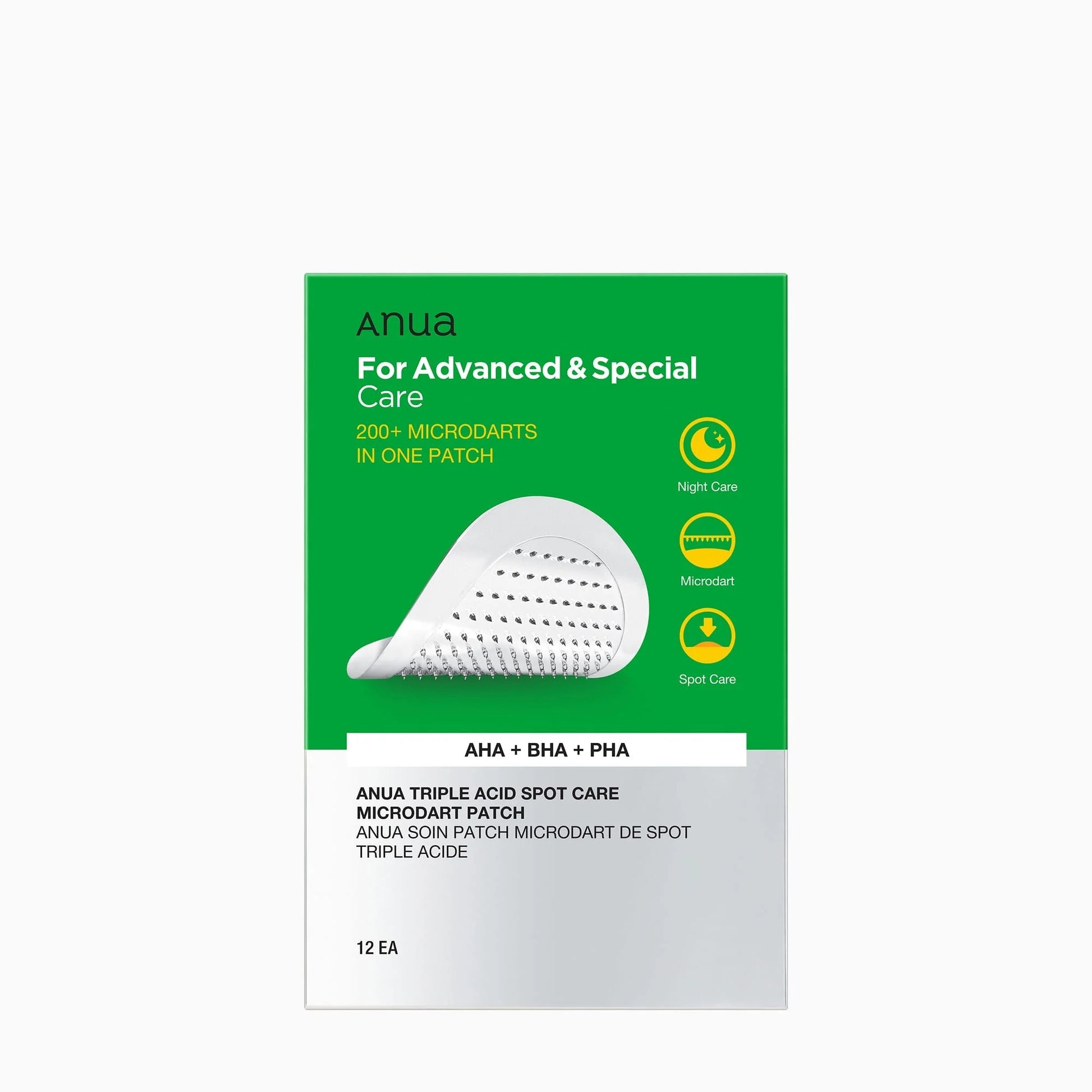 Anua - Triple Acid Spot Care Microdart Patch - 12 Patches