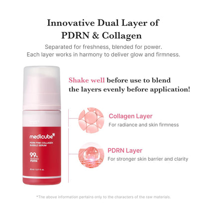 Medicube - PDRN Pink Collagen Bubble Serum - 95ml