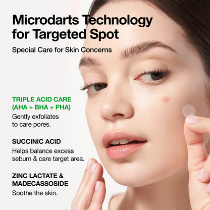 Anua - Triple Acid Spot Care Microdart Patch - 12 Patches