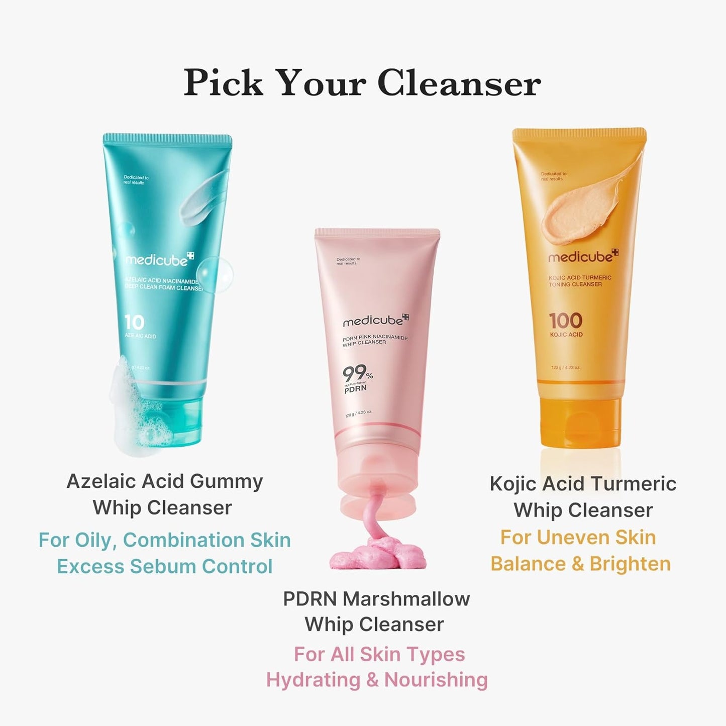 Medicube - Kojic Acid Turmeric Toning Cleanser - 120g