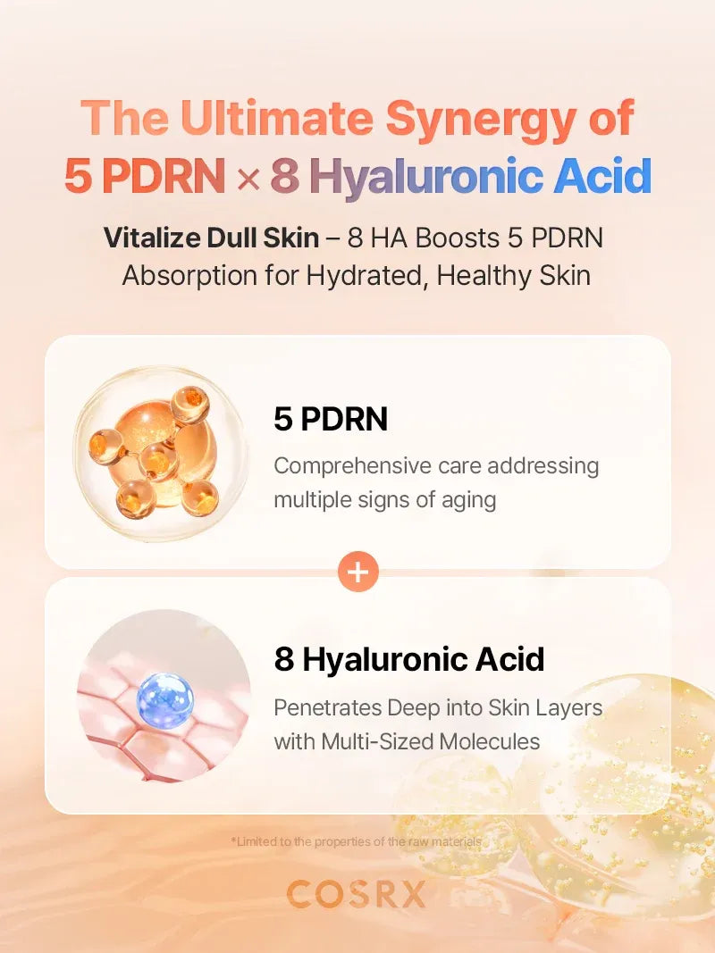 COSRX - 5 PDRN Hyaluronic Acid Vital Hydrating Hydrogel Mask - 3 Masks