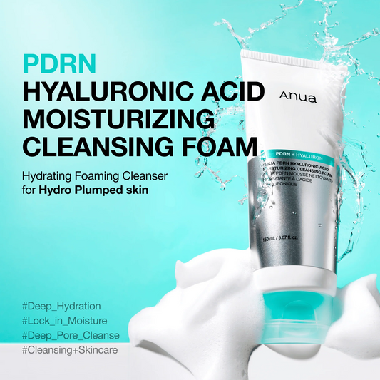 Anua - PDRN Hyaluronic Acid Moisturising Cleansing Foam - 150ml