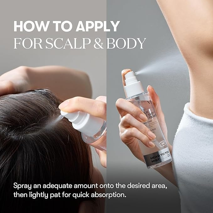 VT Cosmetics - Glycolic Acid Reedle Shot Head-to-Toe Mist - 120ml