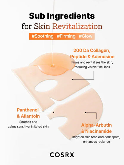 COSRX - 5 PDRN Hyaluronic Acid Vital Hydrating Hydrogel Mask - 3 Masks
