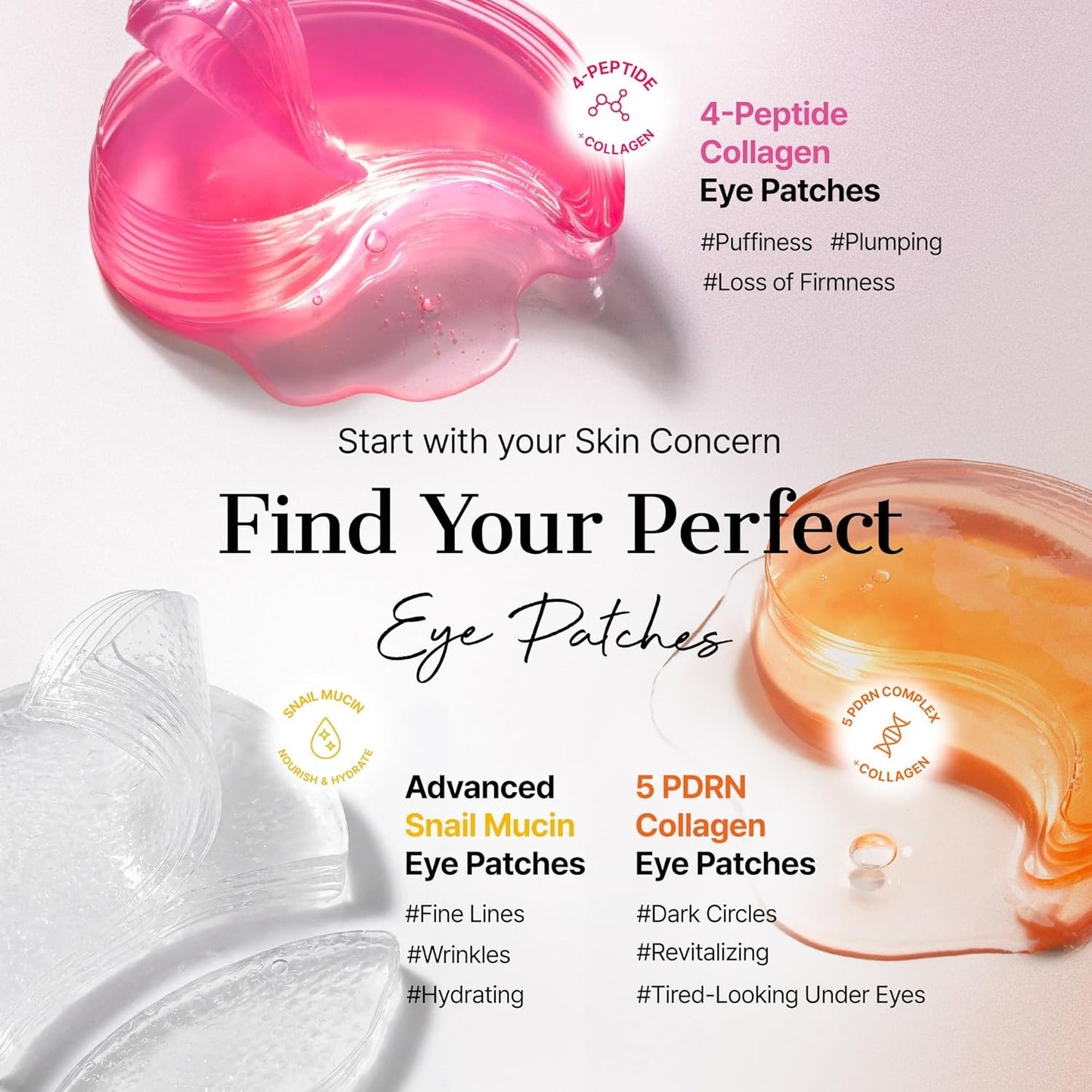 COSRX - 5 PDRN Collagen Vitalizing Hydrogel Eye Patch - 60 Patches