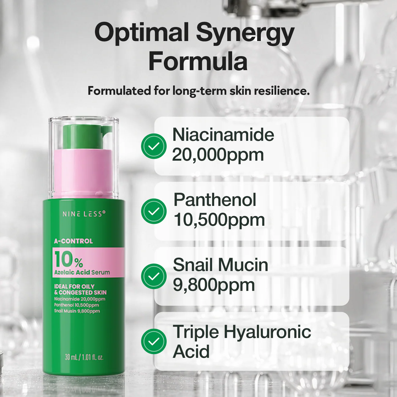 Nineless - A-Control 10% Azelaic Acid Serum - 30ml