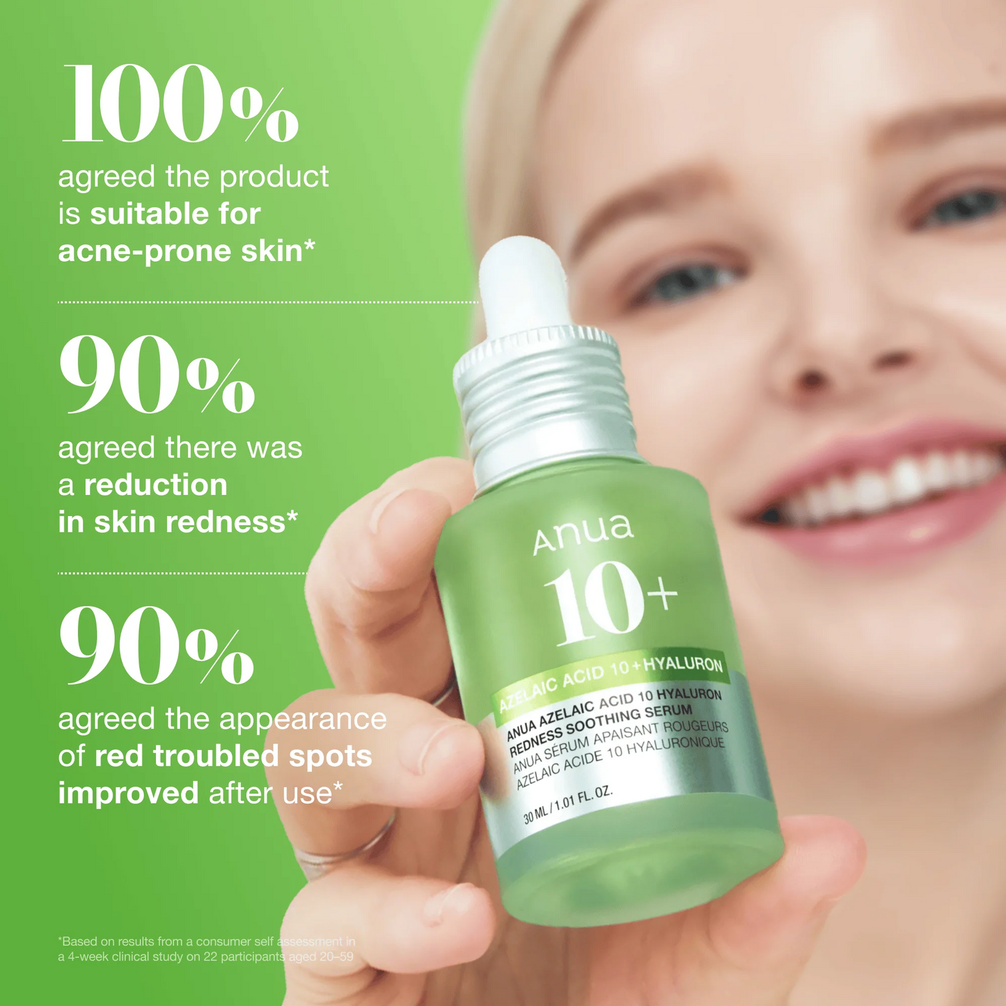 Anua - Azelaic Acid 10 Hyaluron Redness Soothing Serum - 30ml
