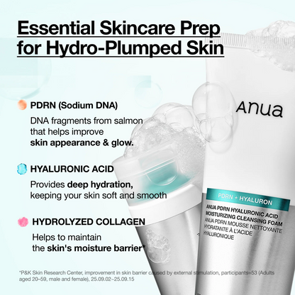 Anua - PDRN Hyaluronic Acid Moisturising Cleansing Foam - 150ml
