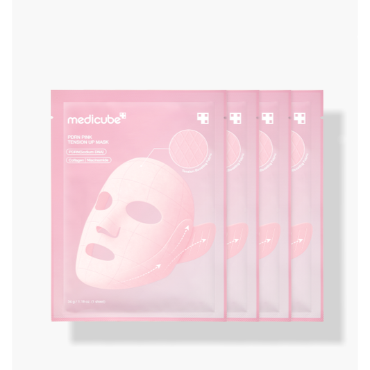 Medicube - PDRN Pink Tension Up Mask Set - 4 Sheet Masks
