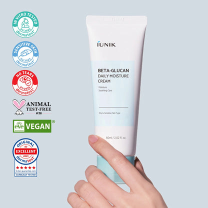 iUNIK - Beta Glucan Daily Moisture Cream - 60ml