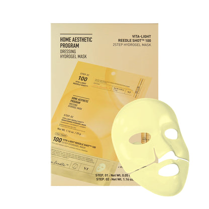 VT Cosmetics - Vita-Light Reedle Shot 100 2-Step Hydrogel Mask - 33g (Single)