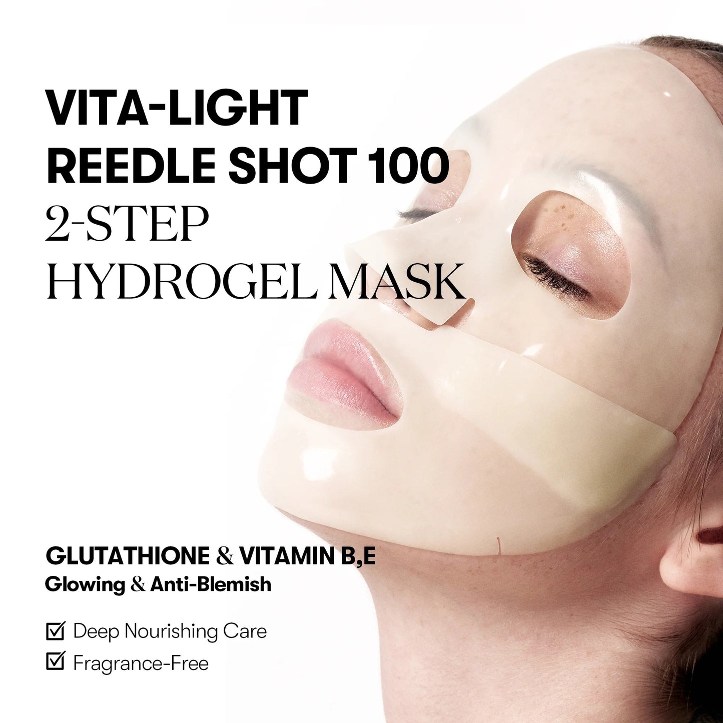 VT Cosmetics - Vita-Light Reedle Shot 100 2-Step Hydrogel Mask - 33g (Single)
