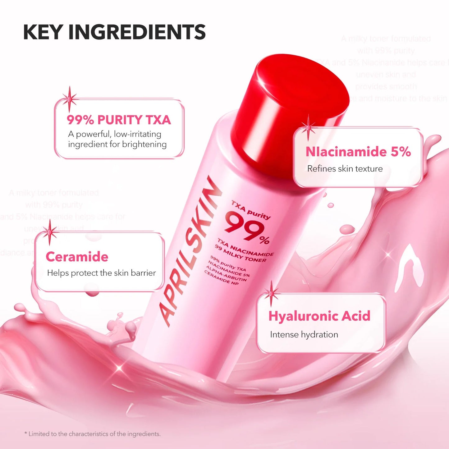 APRILSKIN - TXA Niacinamide 99 Pink Milky Toner - 150ml