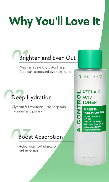 Nineless - A-Control Azelaic Acid Toner - 150ml