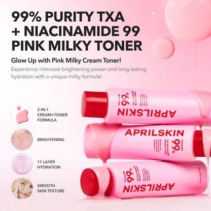 APRILSKIN - TXA Niacinamide 99 Pink Milky Toner - 150ml