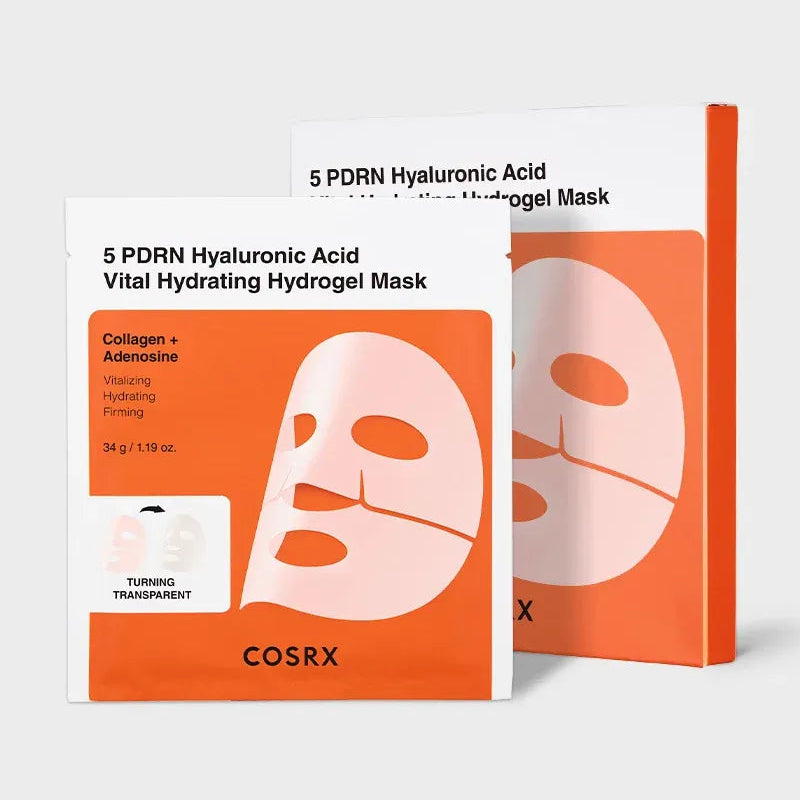 COSRX - 5 PDRN Hyaluronic Acid Vital Hydrating Hydrogel Mask - 3 Masks