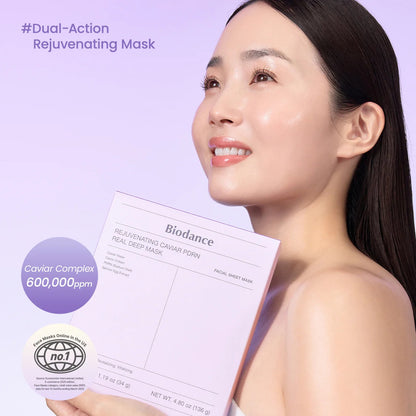 Biodance - Rejuvenating Caviar PDRN Real Deep Mask - 4 Pack