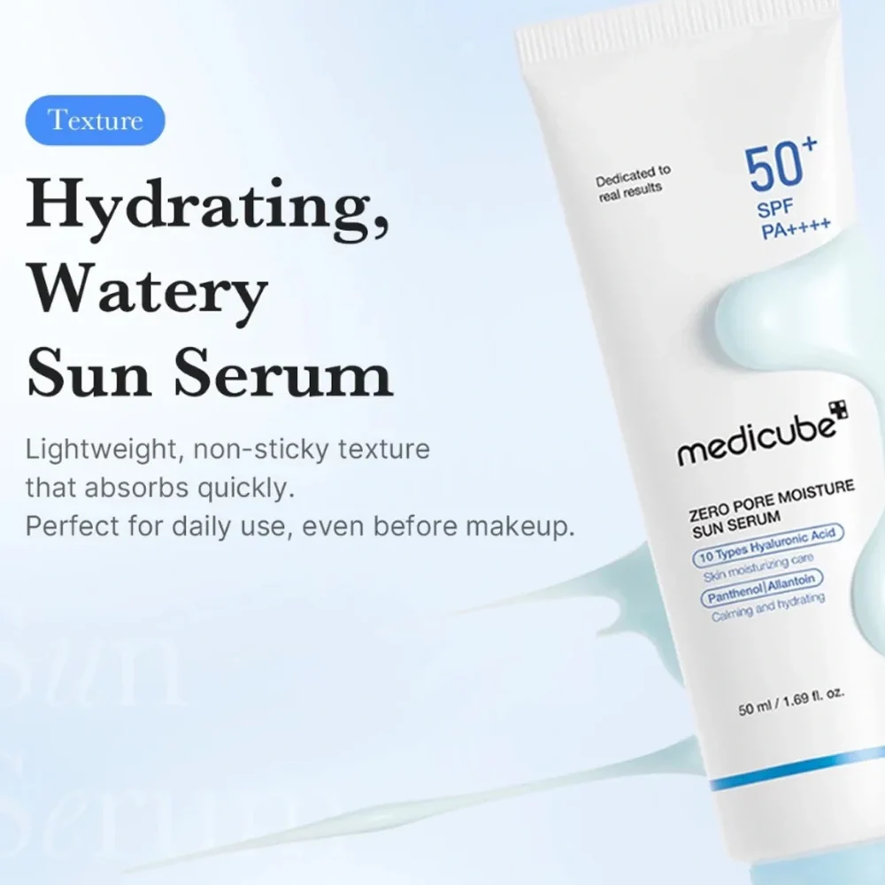Medicube - Zero Pore Moisture Sun Serum - SPF50+ PA++++ - 50ml