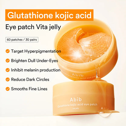Abib - Glutathione Kojic Acid Eye Patch Vita Jelly - 60 Patches