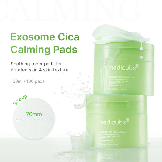 Medicube - Exosome Cica Calming Toner Pads  100 Pads